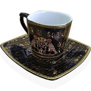 Pharaonic Tea Cup & Plate